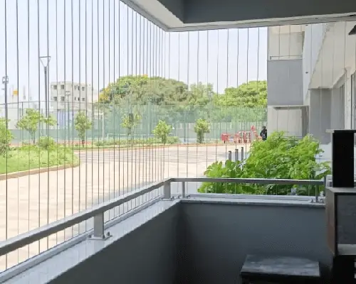 Invisible grill installation